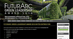 Desktop Screenshot of futurarcgreenleadershipaward.com